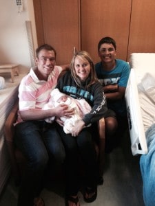 Family with Newborn Elise